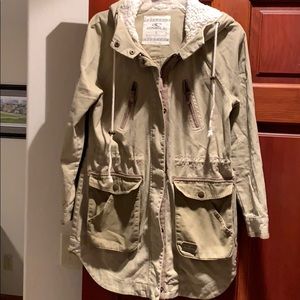 Utility jacket green/beige